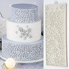 Fondant snowflake cake for sale  Delivered anywhere in UK