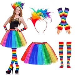 Regenbogen tüllrock 4er gebraucht kaufen  Wird an jeden Ort in Deutschland