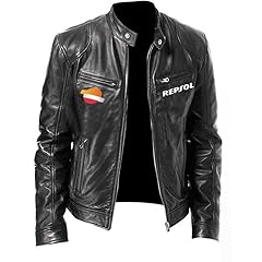 Hyfzxwx herren lederjacke gebraucht kaufen  Wird an jeden Ort in Deutschland