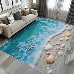 Beach scene rug for sale  Delivered anywhere in USA 