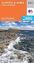 Alnwick amble map for sale  Delivered anywhere in UK