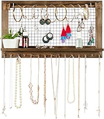 Rustic Jewelry Organizer with Bracelet Rod Wall Mounted for sale  Delivered anywhere in Canada