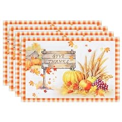 Arquiel thanksgiving placemats for sale  Delivered anywhere in UK