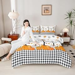 Pumpkin autumn comforter for sale  Delivered anywhere in USA 