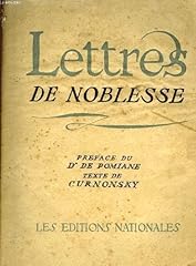 Lettres noblesse d'occasion  Livré partout en France