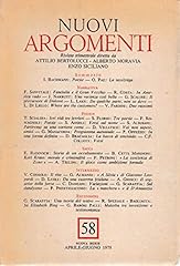 Nuovi argomenti. rivista d'occasion  Livré partout en France