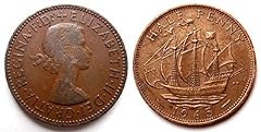 1965 halfpenny coin for sale  Delivered anywhere in UK