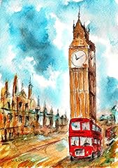 Original print watercolor for sale  Delivered anywhere in USA 
