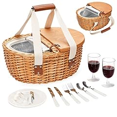 Picnic basket set for sale  Delivered anywhere in USA 
