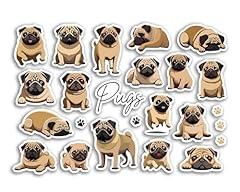 Sticker sheet pugs for sale  Delivered anywhere in UK