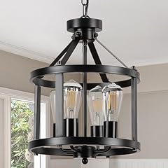 Black farmhouse chandelier for sale  Delivered anywhere in USA 
