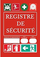 Registre sécurité réglement d'occasion  Livré partout en France