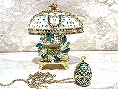 ONEOFAKIND Antique Faberge egg 24K GOLD 1992 Vintage for sale  Delivered anywhere in UK