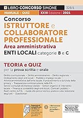 Concorso istruttore collaborat usato  Spedito ovunque in Italia 