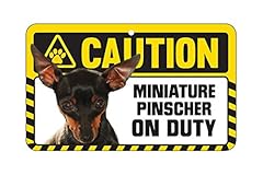 Caution sign pinscher d'occasion  Livré partout en Belgiqu