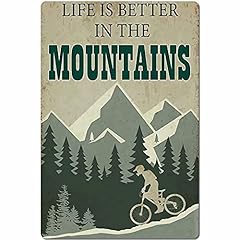 Tin sign mountain for sale  Delivered anywhere in USA 