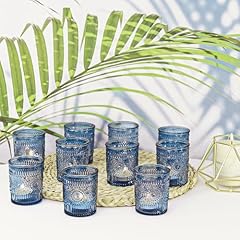 Pcs blue glass for sale  Delivered anywhere in USA 