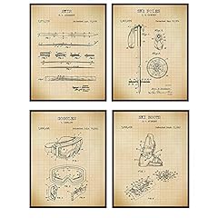 Skiing patent prints for sale  Delivered anywhere in USA 