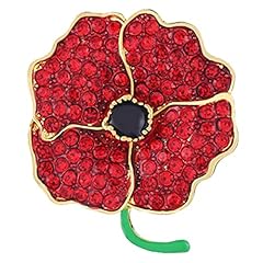 Red poppy brooch for sale  Delivered anywhere in UK