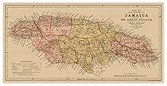 Mapa isla jamaica for sale  Delivered anywhere in USA 