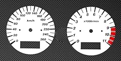 White tachometer speedometer for sale  Delivered anywhere in UK