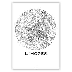 Affiche limoges minimalist d'occasion  Livré partout en France