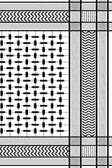 Palestinian kofeyyah pattern d'occasion  Livré partout en France