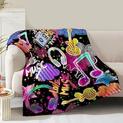 Music note blanket for sale  Delivered anywhere in USA 