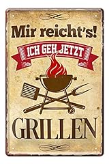 Grill blechschild metallschild gebraucht kaufen  Wird an jeden Ort in Deutschland