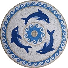 Mozaico dolphins medallion for sale  Delivered anywhere in USA 