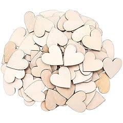 100pcs wooden hearts for sale  Delivered anywhere in Ireland