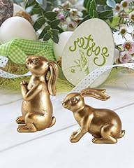 Istatue gold bunnies for sale  Delivered anywhere in USA 