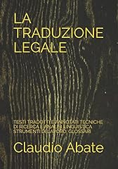 Traduzione legale testi usato  Spedito ovunque in Italia 