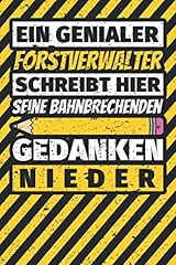 Notizbuch liniert forstverwalt gebraucht kaufen  Wird an jeden Ort in Deutschland
