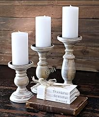 Rustic wooden candle for sale  Delivered anywhere in UK