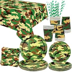 Camo party supplies usato  Spedito ovunque in Italia 