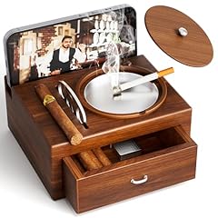 Wood cigar ashtray for sale  Delivered anywhere in USA 