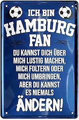 Blechschilder hamburg fan gebraucht kaufen  Wird an jeden Ort in Deutschland