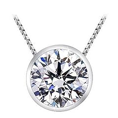 Solitaire diamond pendants for sale  Delivered anywhere in USA 