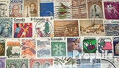 Canada 100 timbres d'occasion  Livré partout en France