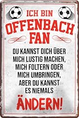 Blechschild ffenbach fan gebraucht kaufen  Wird an jeden Ort in Deutschland