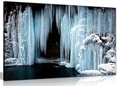 Frozen waterfall canvas for sale  Delivered anywhere in UK