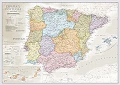 Wall map spain for sale  Delivered anywhere in USA 