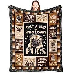 Pug gifts blanket for sale  Delivered anywhere in USA 