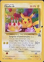 Carte Pokemon Pikachu DE __ 24 Secrète Ultra Rare Célébrations, occasion d'occasion  Livré partout en France