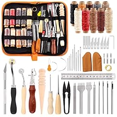 Swpeet 46pcs leather for sale  Delivered anywhere in UK
