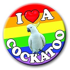 Love cockatoo badge for sale  Delivered anywhere in UK