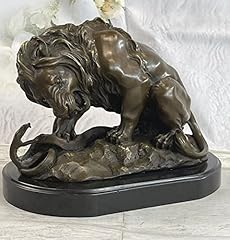 European bronze lion for sale  Delivered anywhere in USA 