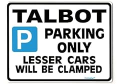 Talbot parking sign for sale  Delivered anywhere in UK