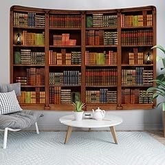 Vintage bookshelf tapestry for sale  Delivered anywhere in USA 